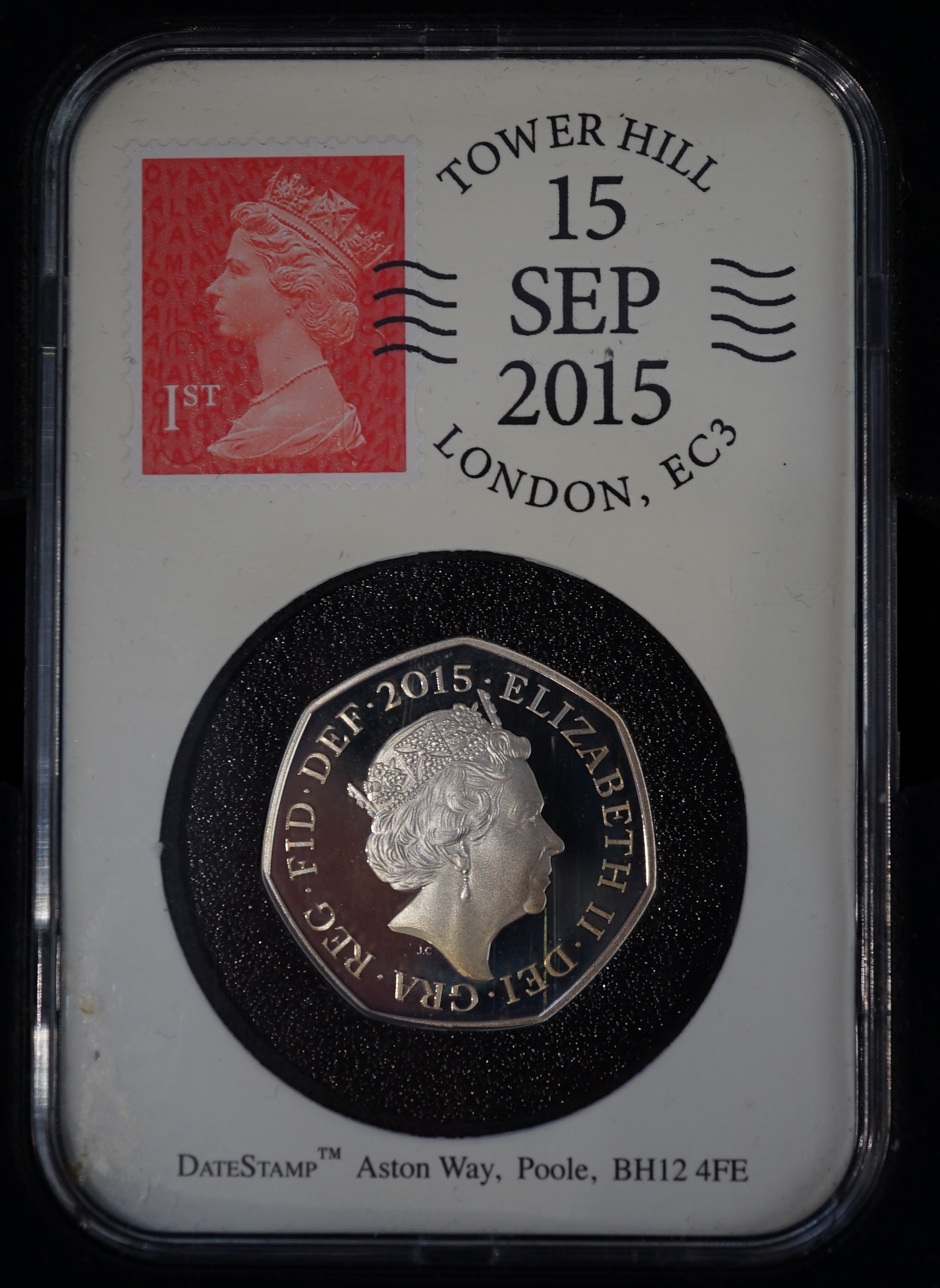 British coins, Elizabeth II, Crown collection comprising four proof silver crowns and three cupronickel crowns, 1953-1981, in Jubilee Mint fitted case with certificate, and a silver proof 50p Battle of Britain 2015, with
